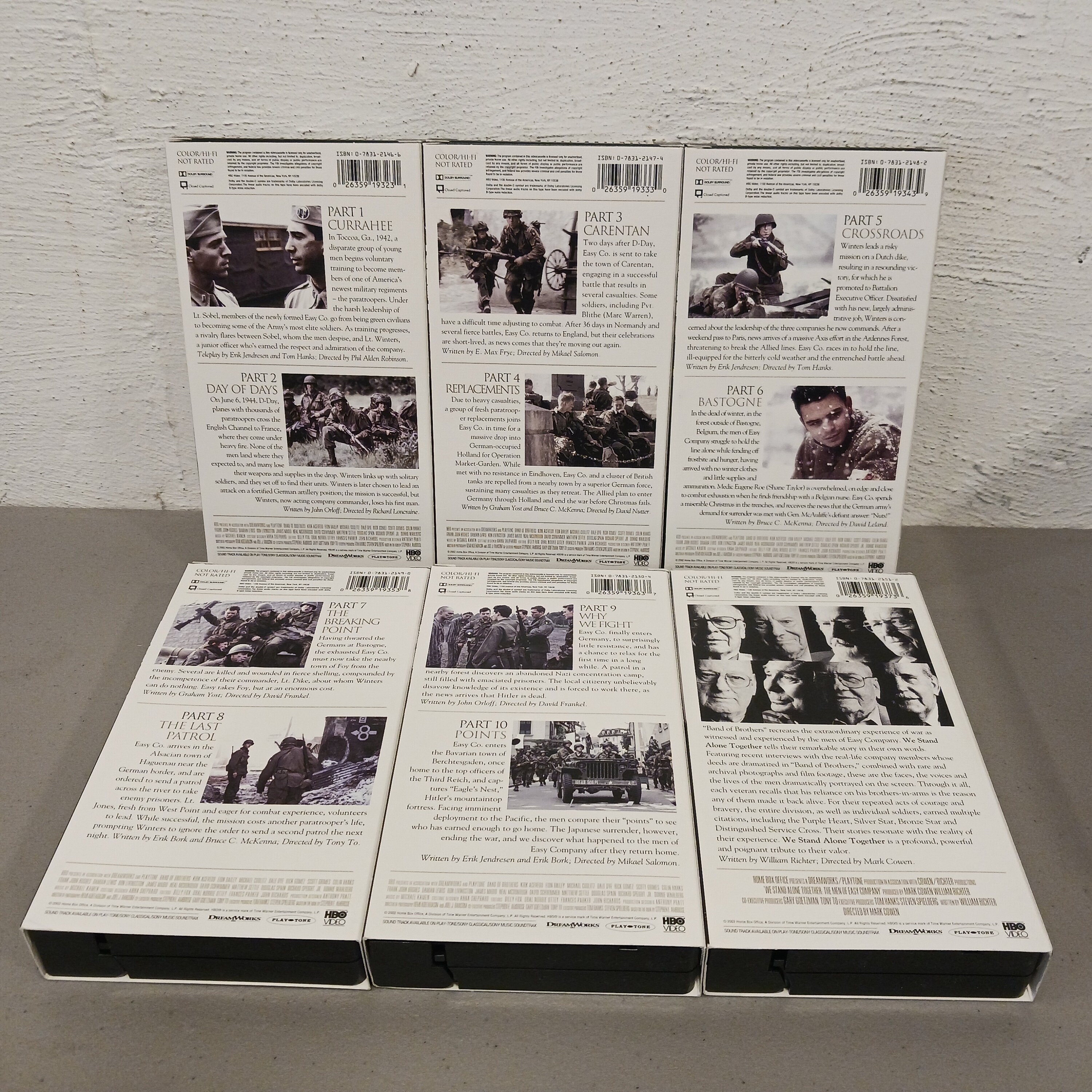 Vintage 2002 Band of Brothers VHS Set Etsy