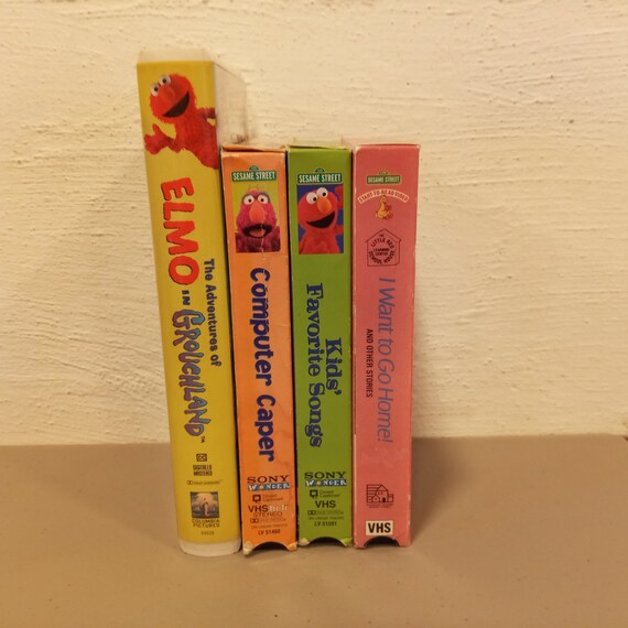 Lot Of 4 Vintage Sesame Street Vhs Etsy Ireland