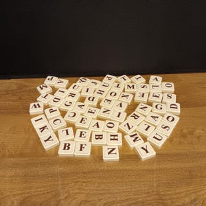 Vintage 90s Upwords Board Game Letter Tiles 60+