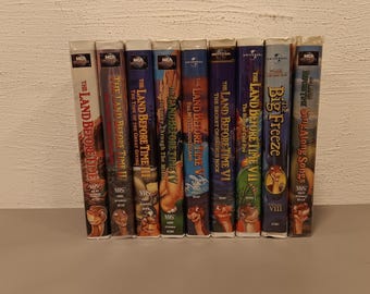 Set of 9 Vintage 1990s Land Before Time VHS