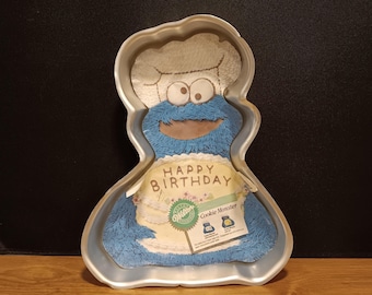 Vintage Wilton Sesamstraat Koekjesmonster Taartvorm 1982