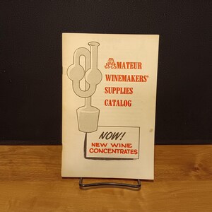Vintage 1960s Amateur Winemakers' Supplies Catalog