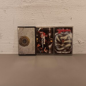 Set of 3 Vintage 80s Whitesnake Cassettes