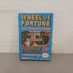 Vintage 1988 Wheel of Fortune NES Game