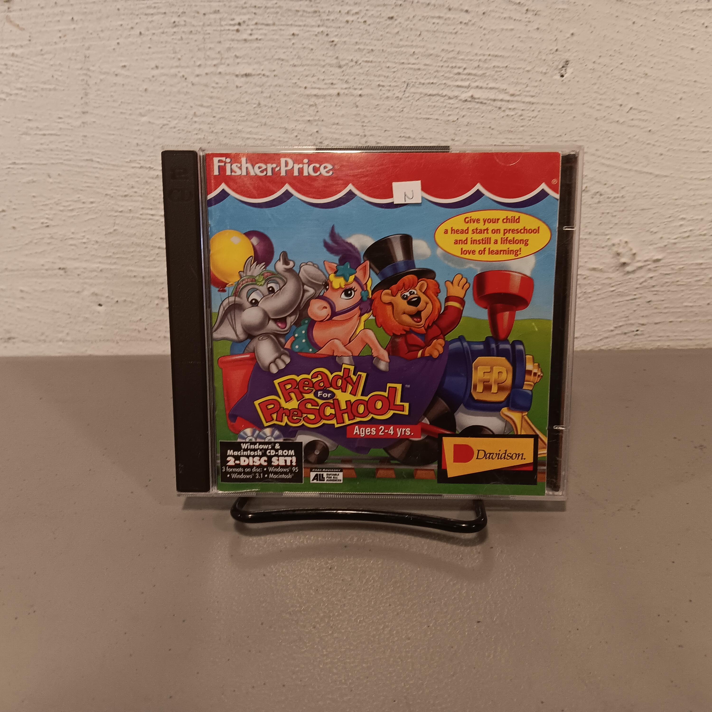 Vintage 1996 Fisher Price Ready for Preschool 2-disc CD-ROM