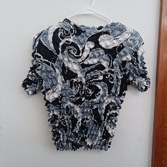 Vintage 90s Y2K Popcorn Bubble Shirt - image 2