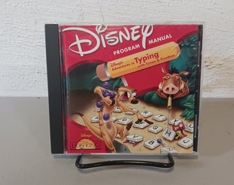 Vintage 1998 Disney&#39;s Timon & Pumbaa Adventures in Typing CD-ROM