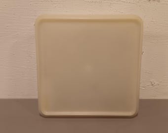 Vintage 1960s Square 9&quot; Tupperware Keeper