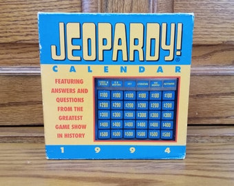 Jeopardy Calendar - Etsy