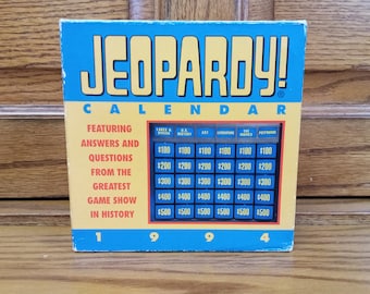 Jeopardy Calendar - Etsy