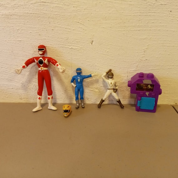 Set of 5 Vintage Power Rangers Toys Etsy
