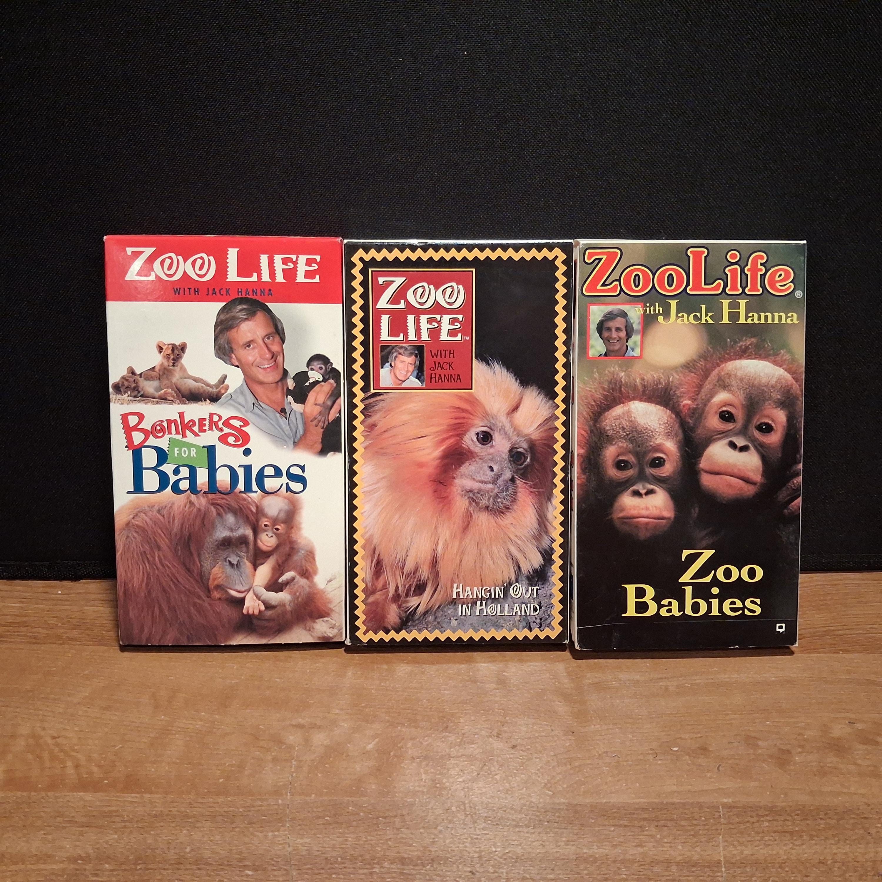 Set of 3 Vintage 90s Zoo Life With Jack Hanna VHS - Etsy
