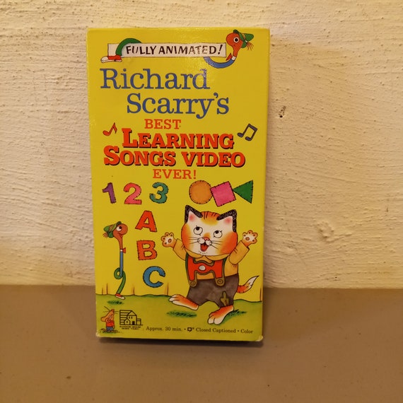 Vintage Richard Scarry's Best Learning Songs Video Ever - Etsy