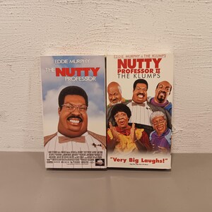 Set of 2 Vintage 90s Nutty Professor VHS