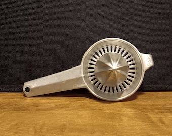 Spremiagrumi manuale Foley in alluminio, modello vintage anni '50.