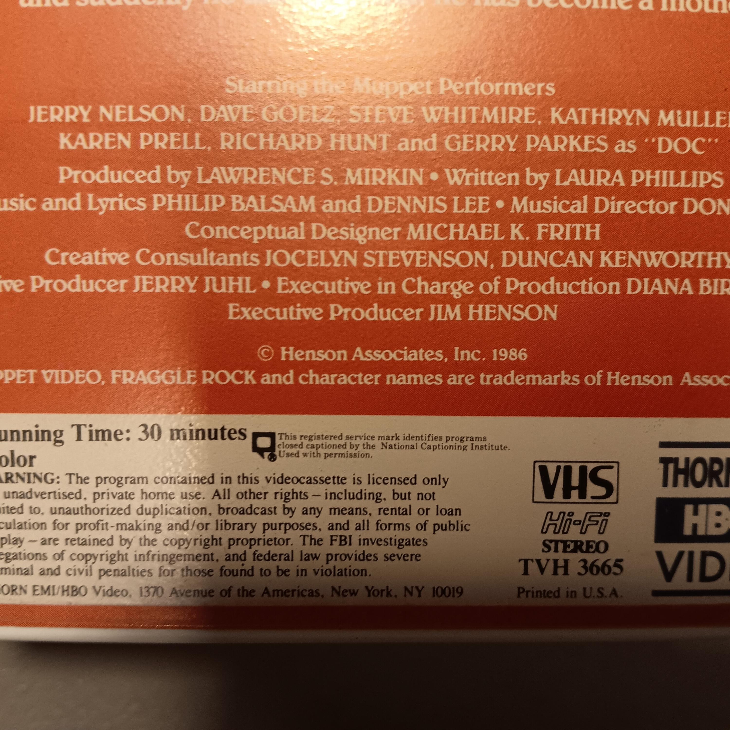 Set of 2 Vintage 1980s Fraggle Rock VHS - Etsy