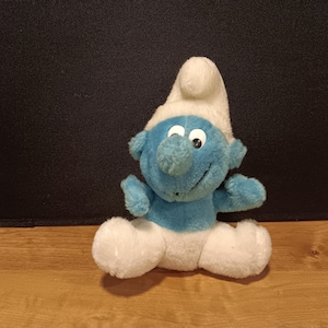 Vintage 1980s Smurfs 7&quot; Plush