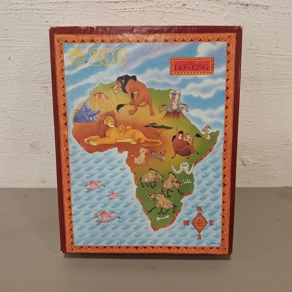 COMPLETE Vintage 1994 Lion King Africa Puzzle