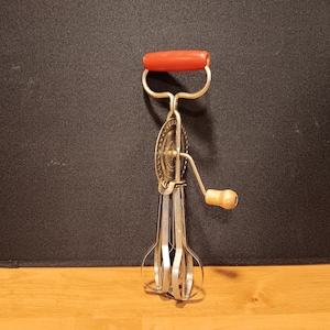 Vintage 40er/50er Jahre Edlund Schneebesen Handmixer