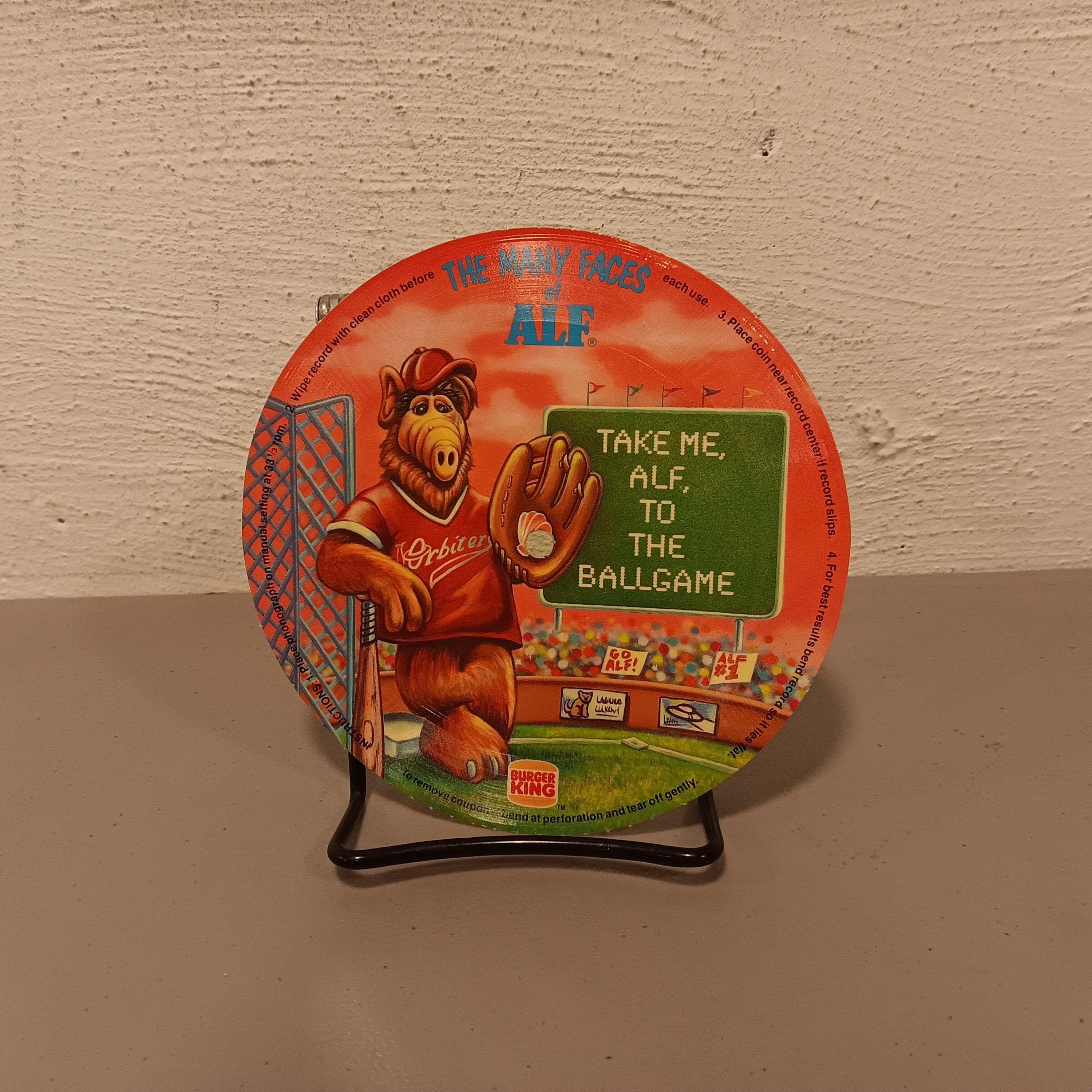 ALF Burger king vintage records アルフ レコード Vintage 1988 the Many Faces of Alf Burger King Flexi-disc