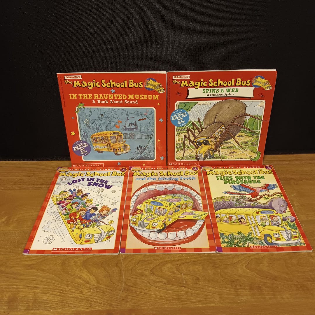 Set of 5 Vintage 90s Magic School Bus Books - Etsy