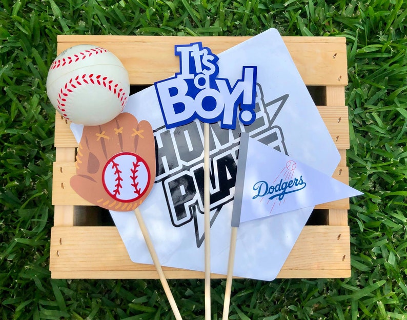 MLB Baseball Centerpieces Props/ Baby Shower Centerpieces Etsy