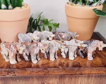 Figura "Mini" de esteatita de unicornio