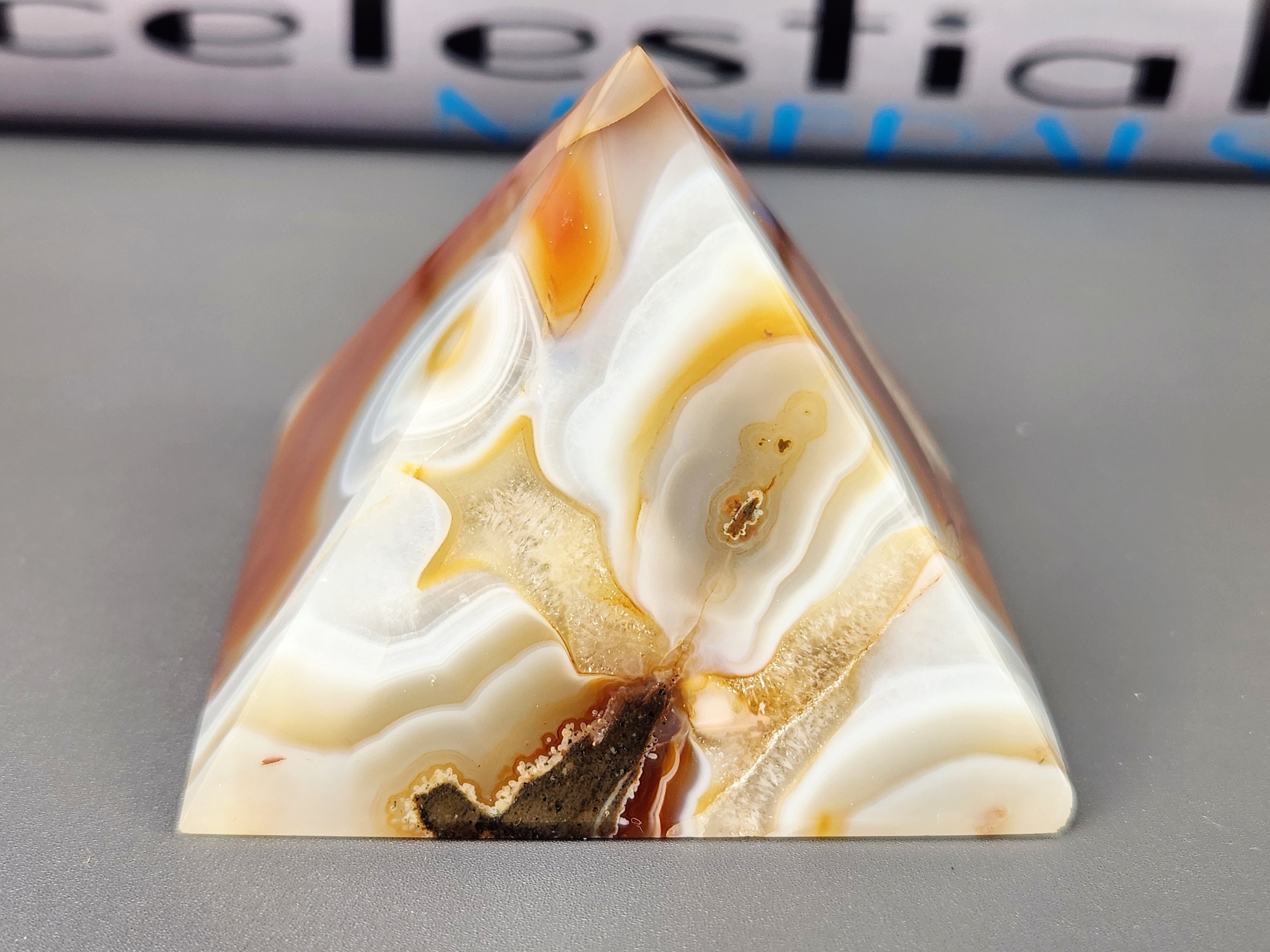 Quartz With Rust Red Rust Quartz Pyramid - Etsy