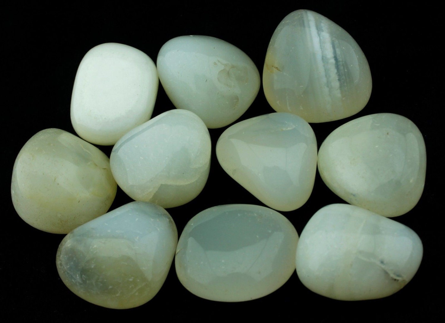 Natural White Onyx Tumbled Stone Lot 10 2.02.5 cm Etsy