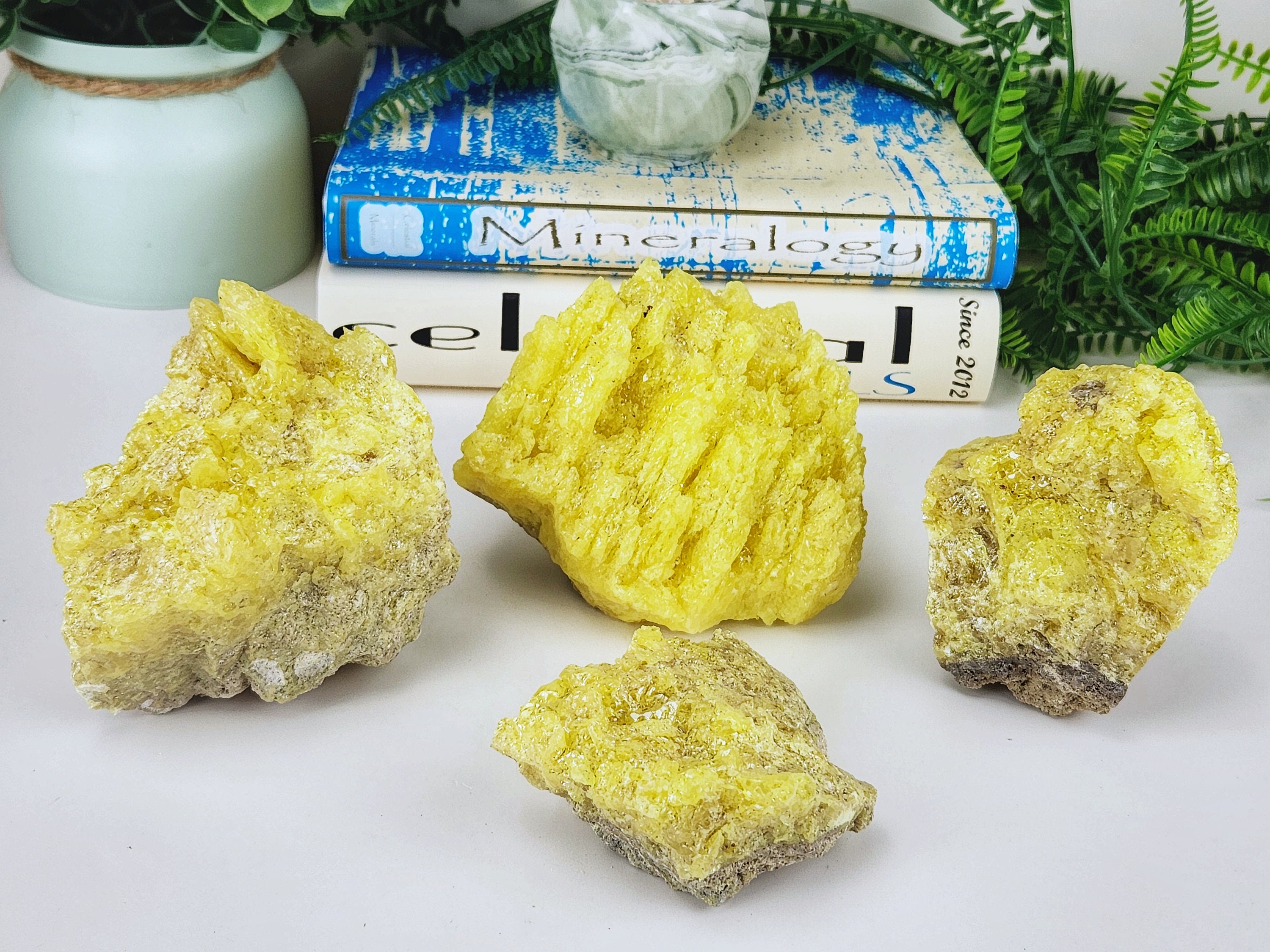 Sulfur native & Authentic Crystal Mineral Specimen Etsy