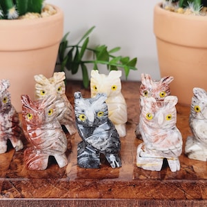 Owl Soapstone &quot;Mini&quot; Figurine