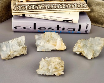 Baryt "hellblau" Crystal Cluster Mineral Specimen