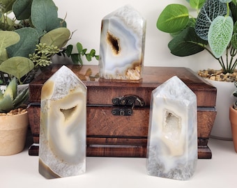 アゲート ドゥルージータワー ナチュラル ハイグレード T207a - Etsy 日本