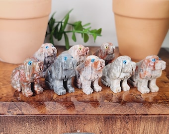 Basset Hound Dog Soapstone "Mini" Figurine