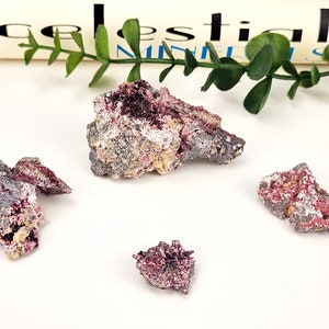 Erythrite Crystals in Matrix Specimen