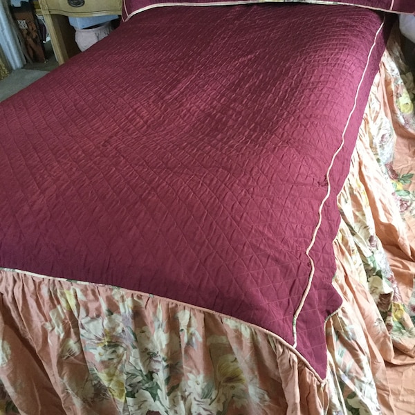 Vintage Bedspread and Curtains Etsy