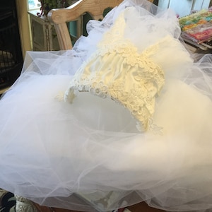 Vintage  Cathedral Length Bridal Veil