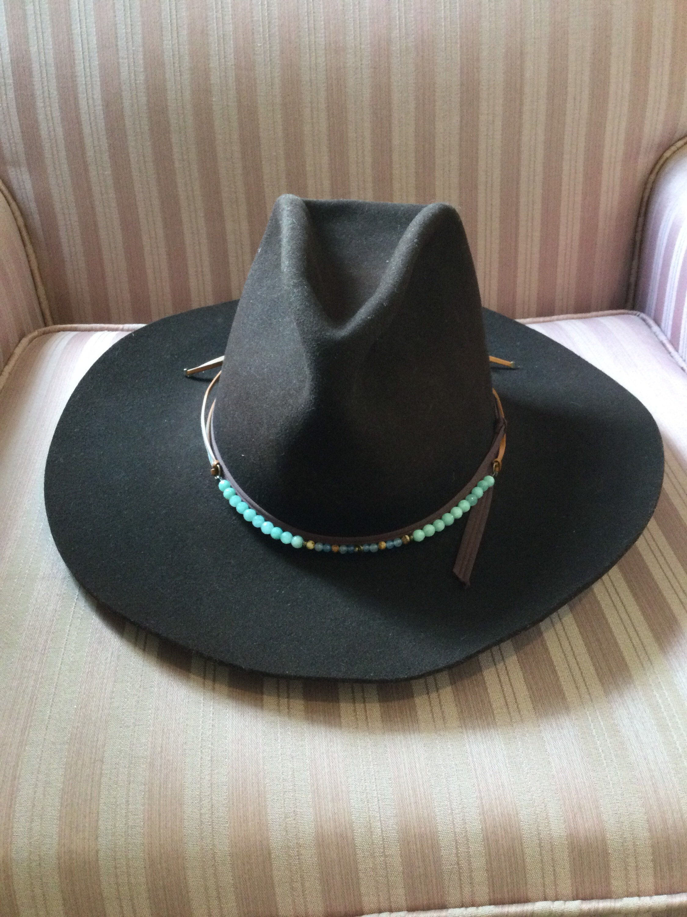 Awesome Custom Made Vintage Thomas J Hirt hat Maker for the Movies 10X Fur  Felt-50% Beaver Buckaroo/vaquero Black Size 7 56cm 