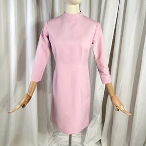 60s Shift Dress Pink Silk - Etsy