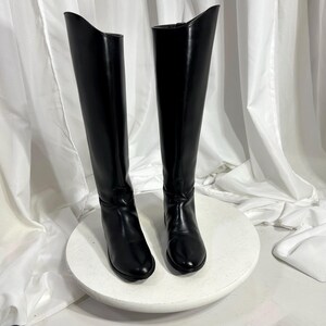 Vintage Devon-Aire Tall Leather Riding Boots - Women's 6.5 B - Made in USA (1999) - English Field Dress Boots Equestrian