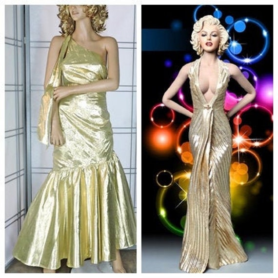 Glam 80s Party dress / Marilyn Monroe Prom Formal