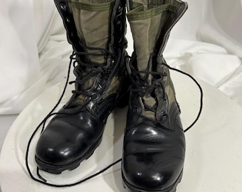 ベトナム戦争時代のジャングルブーツ｜アメリカ軍戦闘用トロピカルブーツ｜サイズ4.5M／レディース6.5｜スパイク付きパナマソール｜1960年代～70年代