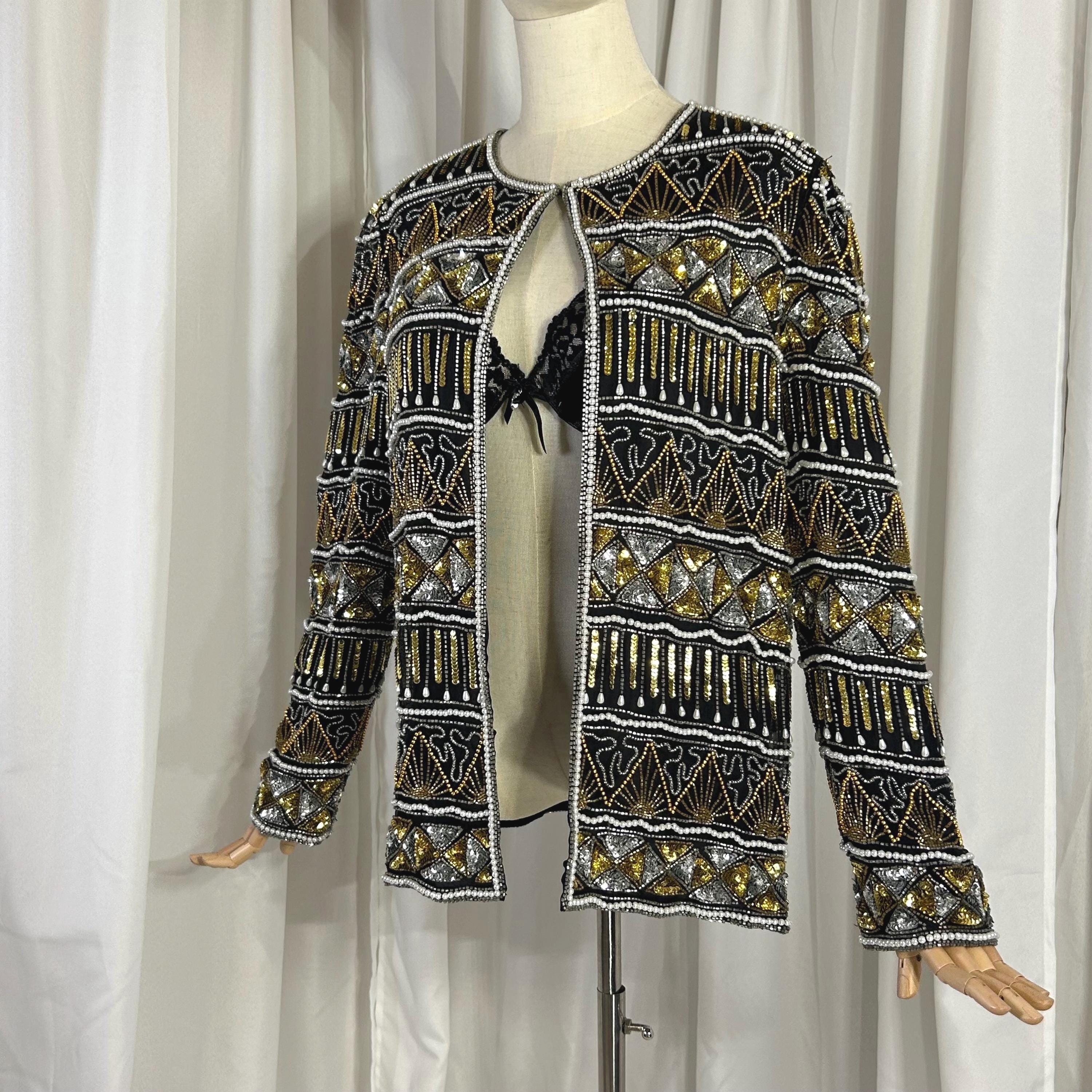 Silver 80s Jacket - Etsy