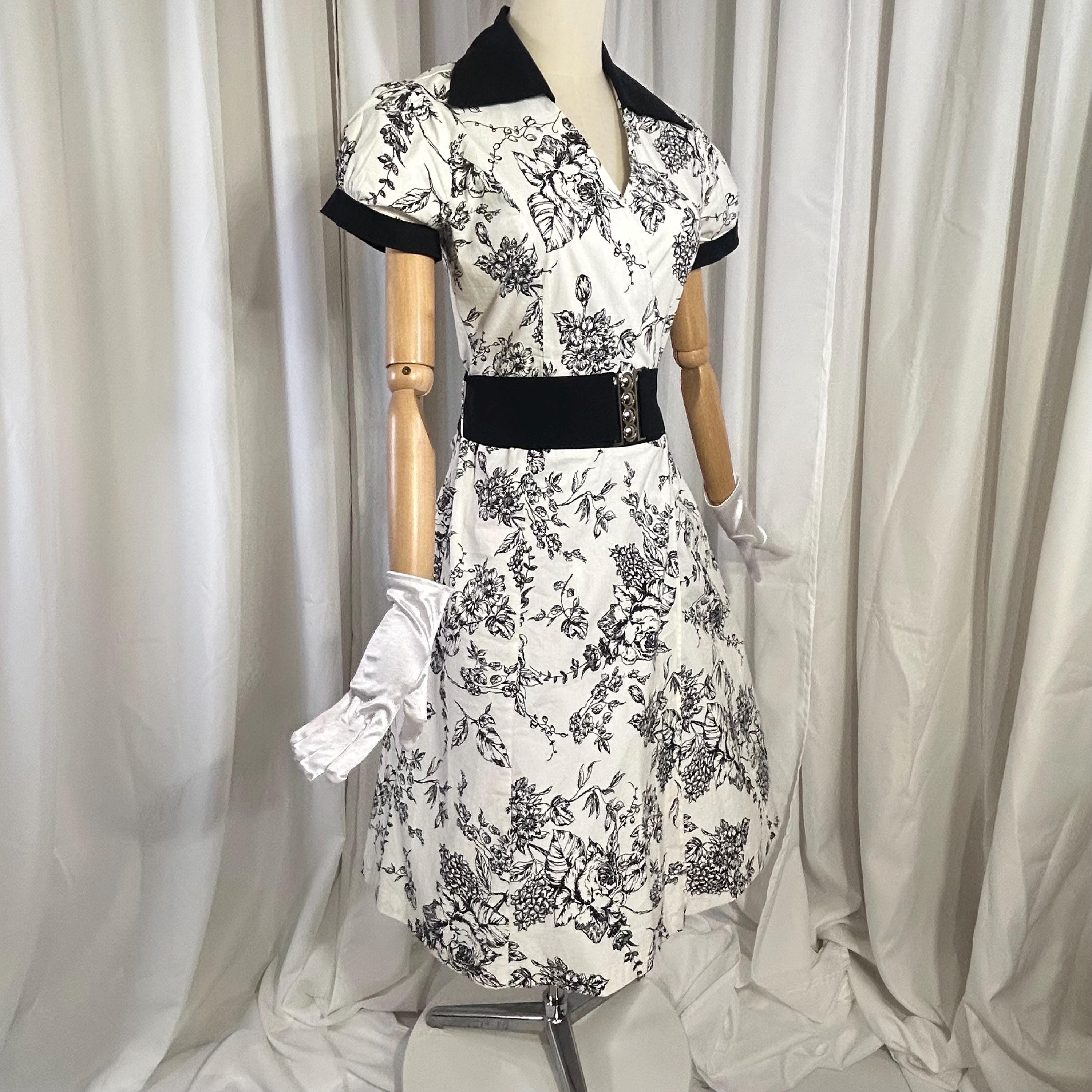 90s Fit Flare Dress - Etsy