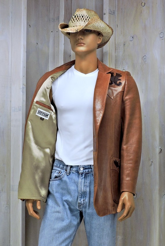 stetson leather jacket