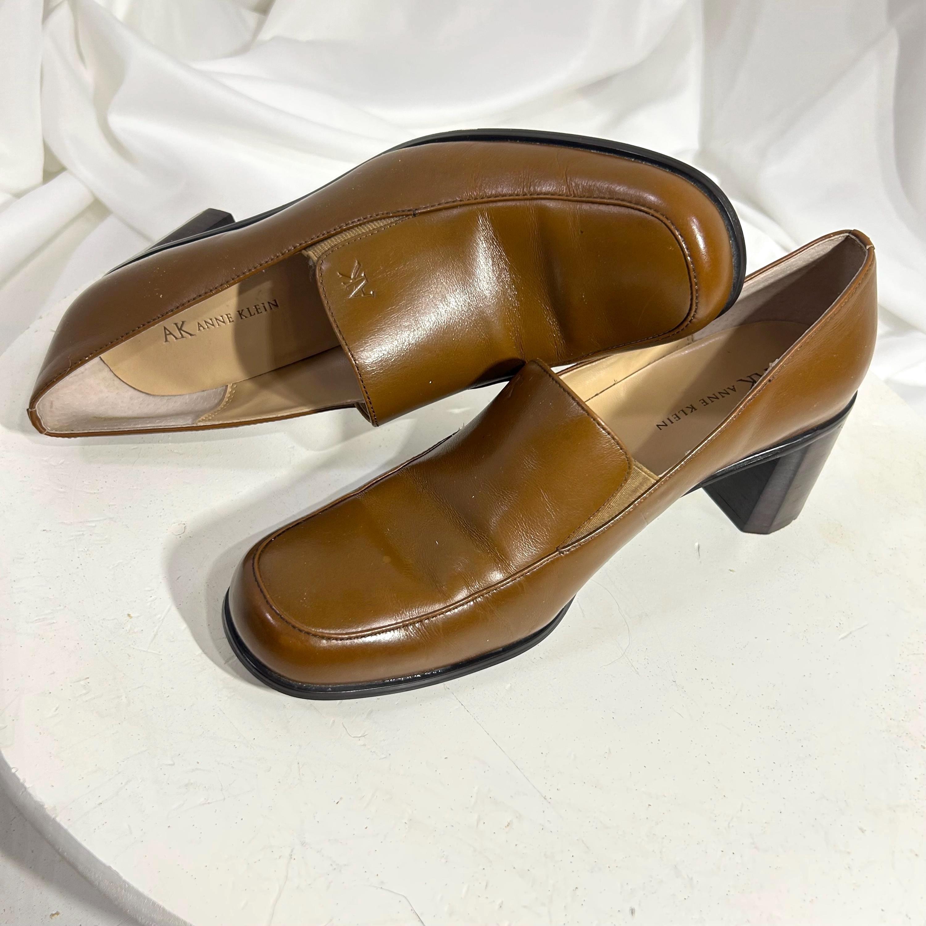 90s Square Toe Heels - Etsy