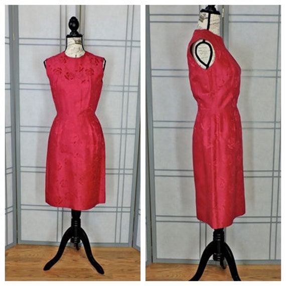 60s Silk Sheath Dress Size S / Vintage 1960s Royal Lynne Hong | Etsy