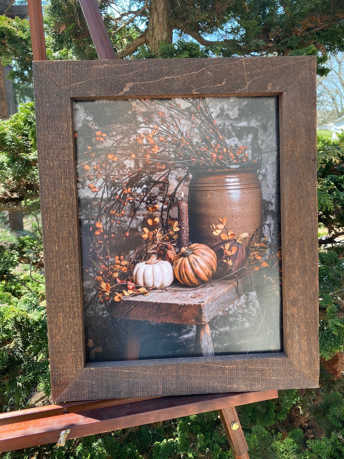 Vintage Fall framed wall art Etsy