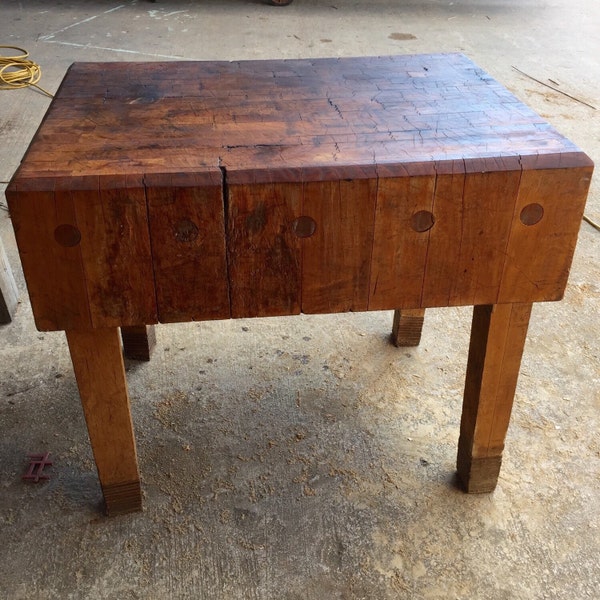 Bloque de carnicero madera de arce sólido
