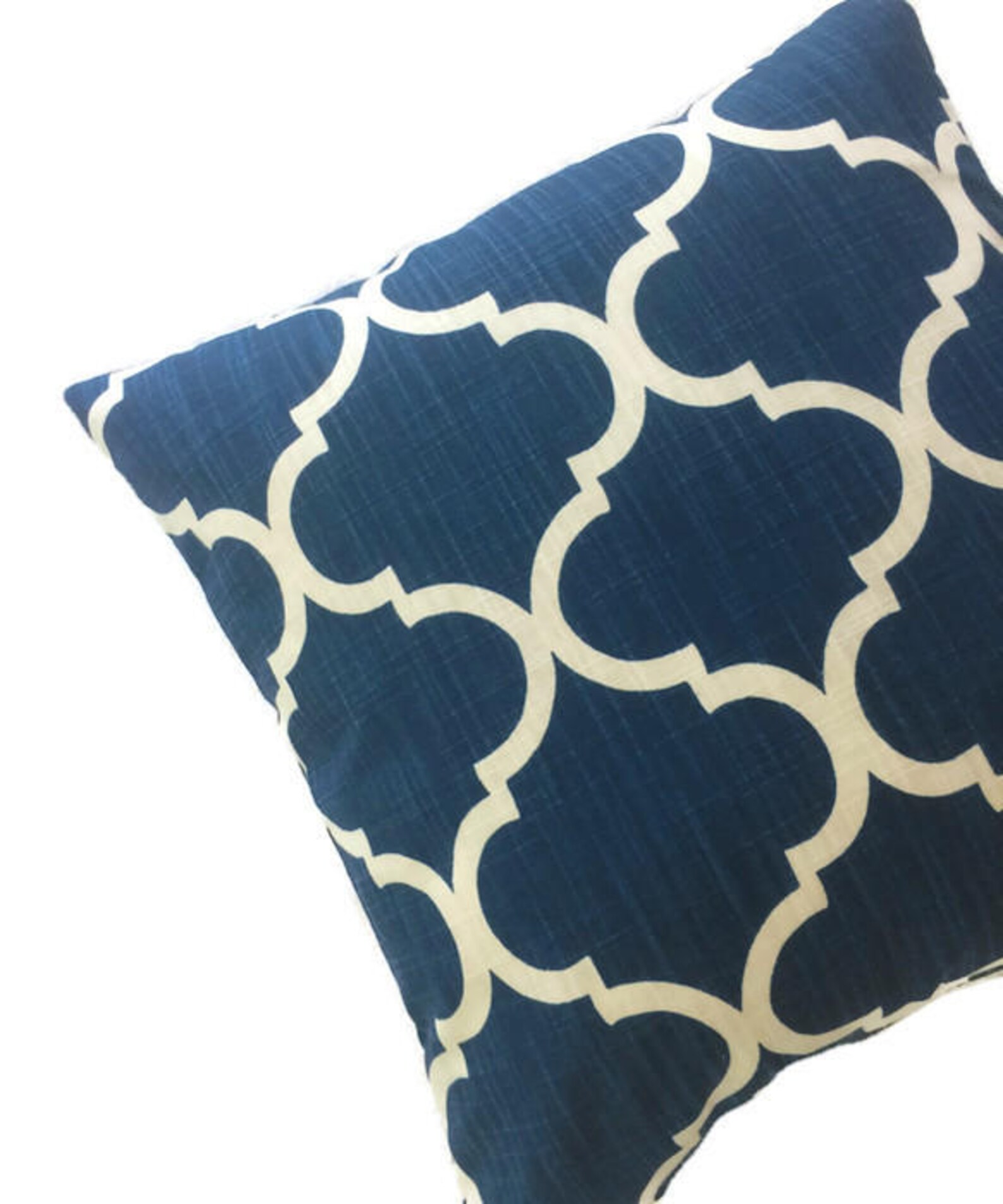 French Country Blue Decorative Throw Pillow Cushion Cover Etsy